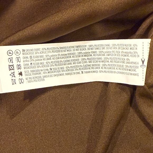 Forever 21 Penny Lane Faux Fur Trim 70s Retro Style Shag Coat Almost Famous SM - Picture 15 of 15